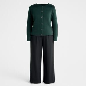 Vintage KORET Women's Green Jacket 100% Wool Size-12